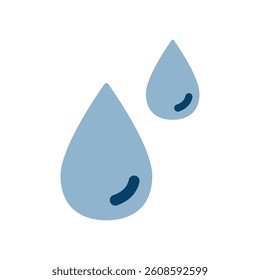 Vector icon illustration of a drop of water.