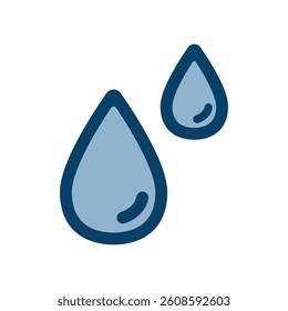 Vector icon illustration of a drop of water.