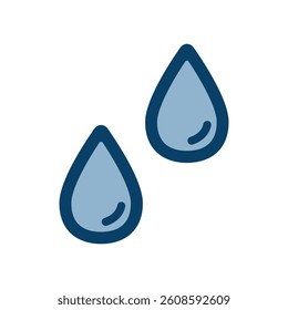 Vector icon illustration of a drop of water.