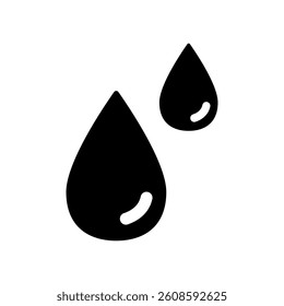 Vector icon illustration of a drop of water.