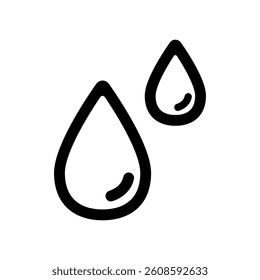 Vector icon illustration of a drop of water.