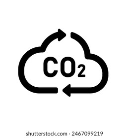 Vector icon illustration with ecology theme (carbon neutral)