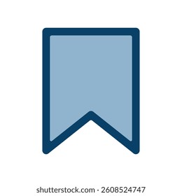 Vector icon illustration of an image of a bookmark.