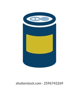 Vector icon illustration of an image of a can