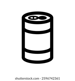 Vector icon illustration of an image of a can