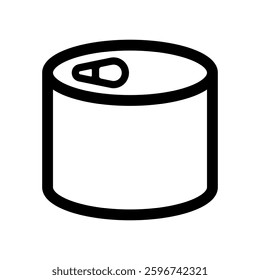 Vector icon illustration of image of canned food