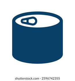 Vector icon illustration of image of canned food