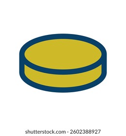 Vector icon illustration of an image of a coin.