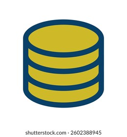 Vector icon illustration of an image of a coin.