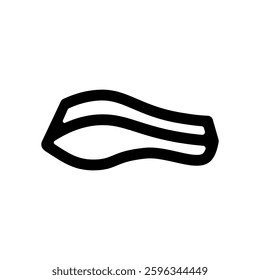 Vector icon illustration of an image of a fish fillet