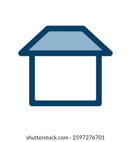 Vector icon illustration of an image of a house