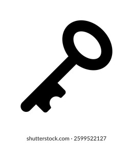 Vector icon illustration of an image of a key