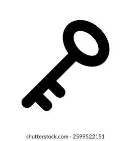 Vector icon illustration of an image of a key