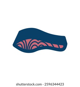 Vector icon illustration of image of salmon fillet