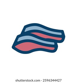 Vector icon illustration of image of salmon fillet