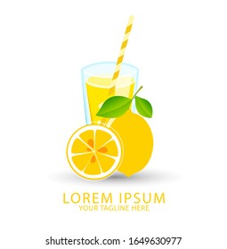 Icono del vector jugo amarillo, limonada líquida, fondo de limón. Patrón de jugo consistente en limonadas de agua llenas de jarra de vidrio, producto natural. Lemonade, bebe líquido crudo fresco de jarras.