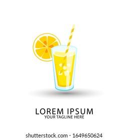 Vector icon illustration logo yellow jug, liquid lemonade, lemon background. Jug pattern consisting of glass pitcher filled waters lemonades, natural product. Lemonade, drink fresh raw liquid of jugs.