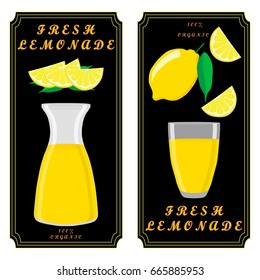 Vector icon illustration logo yellow jug, liquid lemonade, lemon background. Jug pattern consisting of glass pitcher filled waters lemonades, natural product. Lemonade, drink fresh raw liquid of jugs.