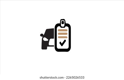 Vektorsymbol-Übersicht über die Instandhaltung des Autos.