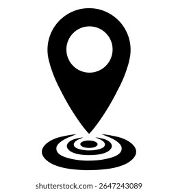 ícone de vetor ilustração de um ponteiro de localização de mapa
