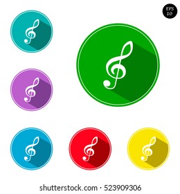 vector icon illustration, music playback button