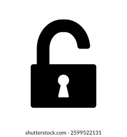 Vector icon illustration of a padlock image.