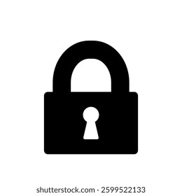 Vector icon illustration of a padlock image.