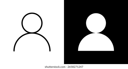 Ilustración del icono del Vector de un usuario de la imagen