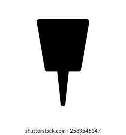 Vector icon illustration of a pin