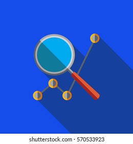 Vector icon or illustration showing web site seo ranking in flat design style