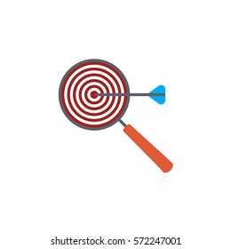 Vector icon or illustration showing web site seo ranking in materail design style