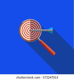 Vector icon or illustration showing web site seo ranking in flat design style