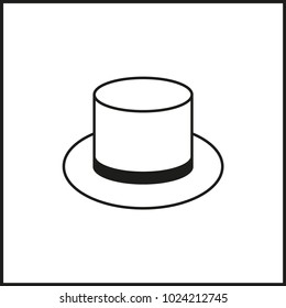 vector icon illustration silhouette hat