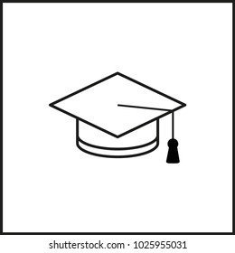 vector icon illustration silhouette hat master