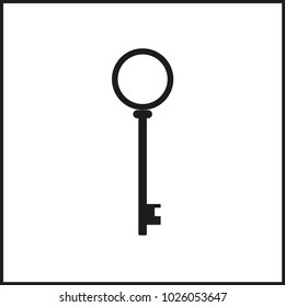 vector icon illustration silhouette key