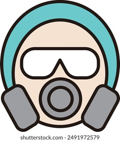 Ilustración de un ícono de Vector del personal de limpieza especial
