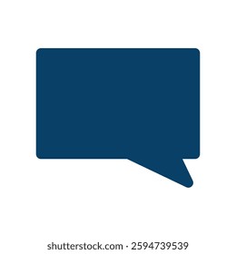 Vector icon illustration of a speech balloon with no writing.