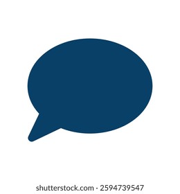 Vector icon illustration of a speech balloon with no writing.