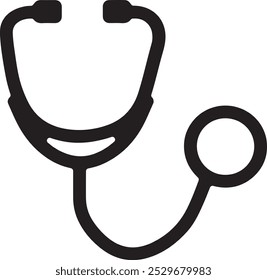 Vector Icon Illustration For Stethoscope.