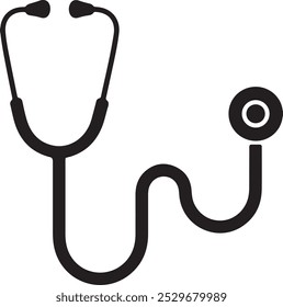 Vector Icon Illustration For Stethoscope.