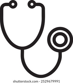 Vector Icon Illustration For Stethoscope.