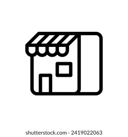 Vector icon illustration of store, shop, sale, business, ecommerce, market, building, home, etc. Can be used for various designs related to the retail, e-commerce and business industries.