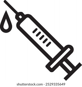 Vektorsymbol-Illustration für Spritze.