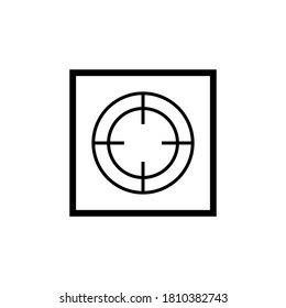 Vector Icon Illustration Of Target. Target Shooting, Ultimate Goal.