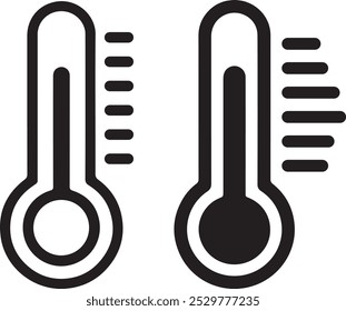 Vektorsymbolgrafik für Thermometer.
