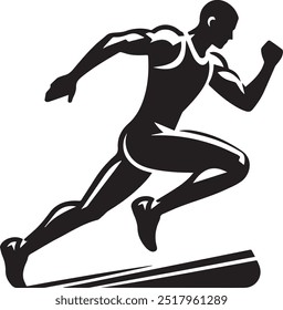 Vektorsymbol eines Leichtathleten