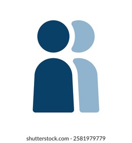 Vector icon illustration of two people
