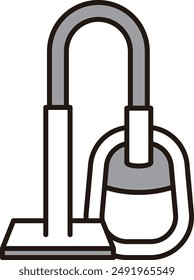 A vector icon illustration of a vacuum cleaner