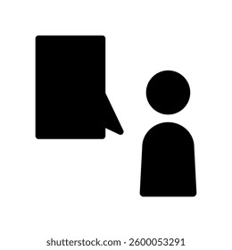 Vector icon illustration of word of mouth and comments