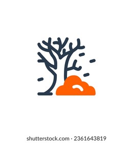 vector icon illustrationic Dead Tree in Nature vector icon illustration